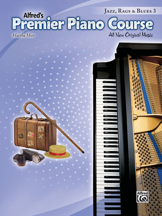 Book cover for Premier Piano Course Jazz, Rags & Blues, Book 3