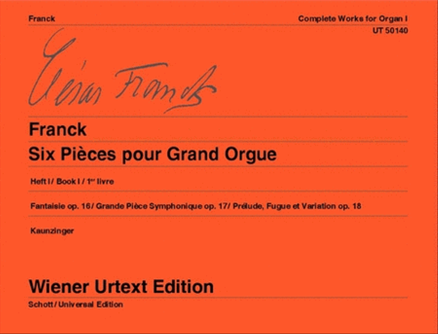 Complete Works for Organ, Vol. 1 by Cesar Auguste Franck Chamber Music - Sheet Music