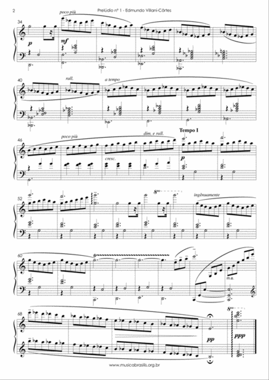 Dez prelúdios e cinco interlúdios para piano Piano Solo scores gallery preview page 4