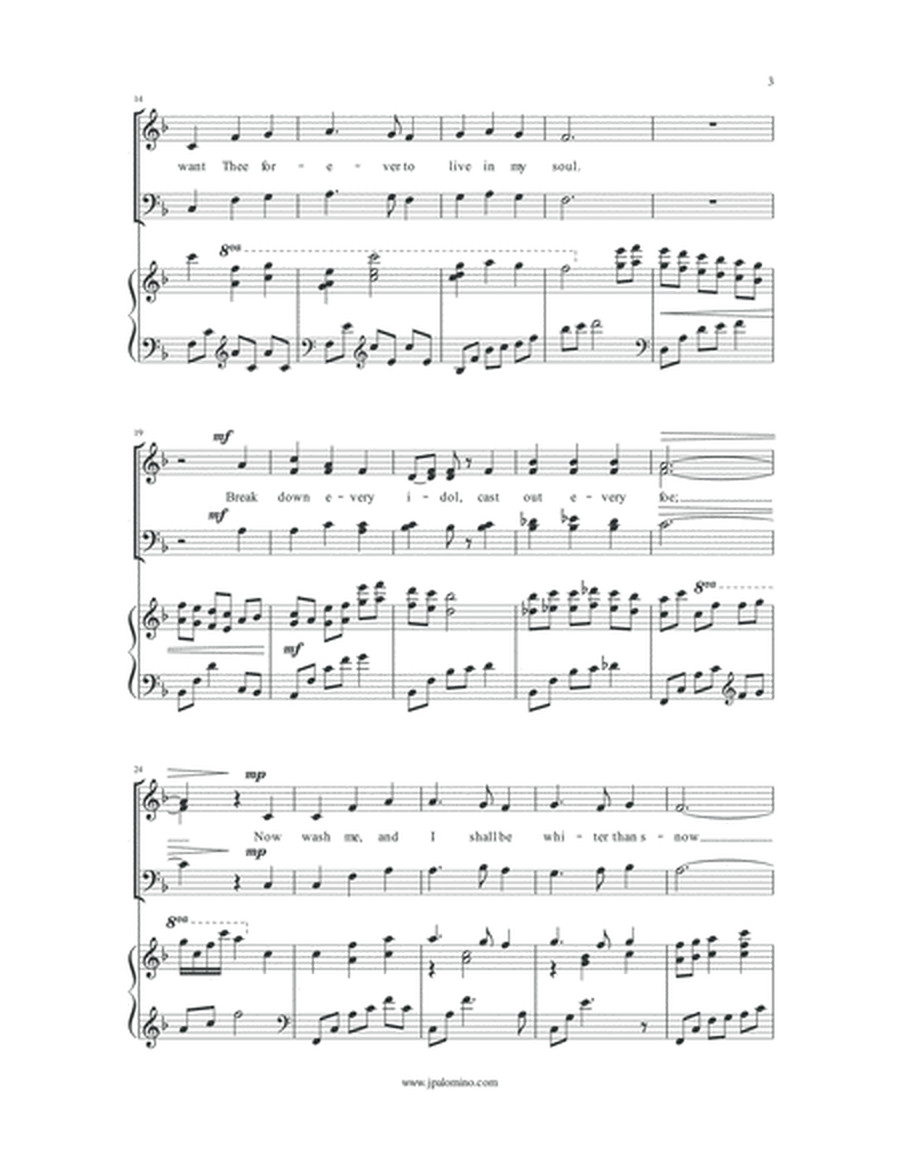 Whiter than Snow - SATB Arrangement image number null