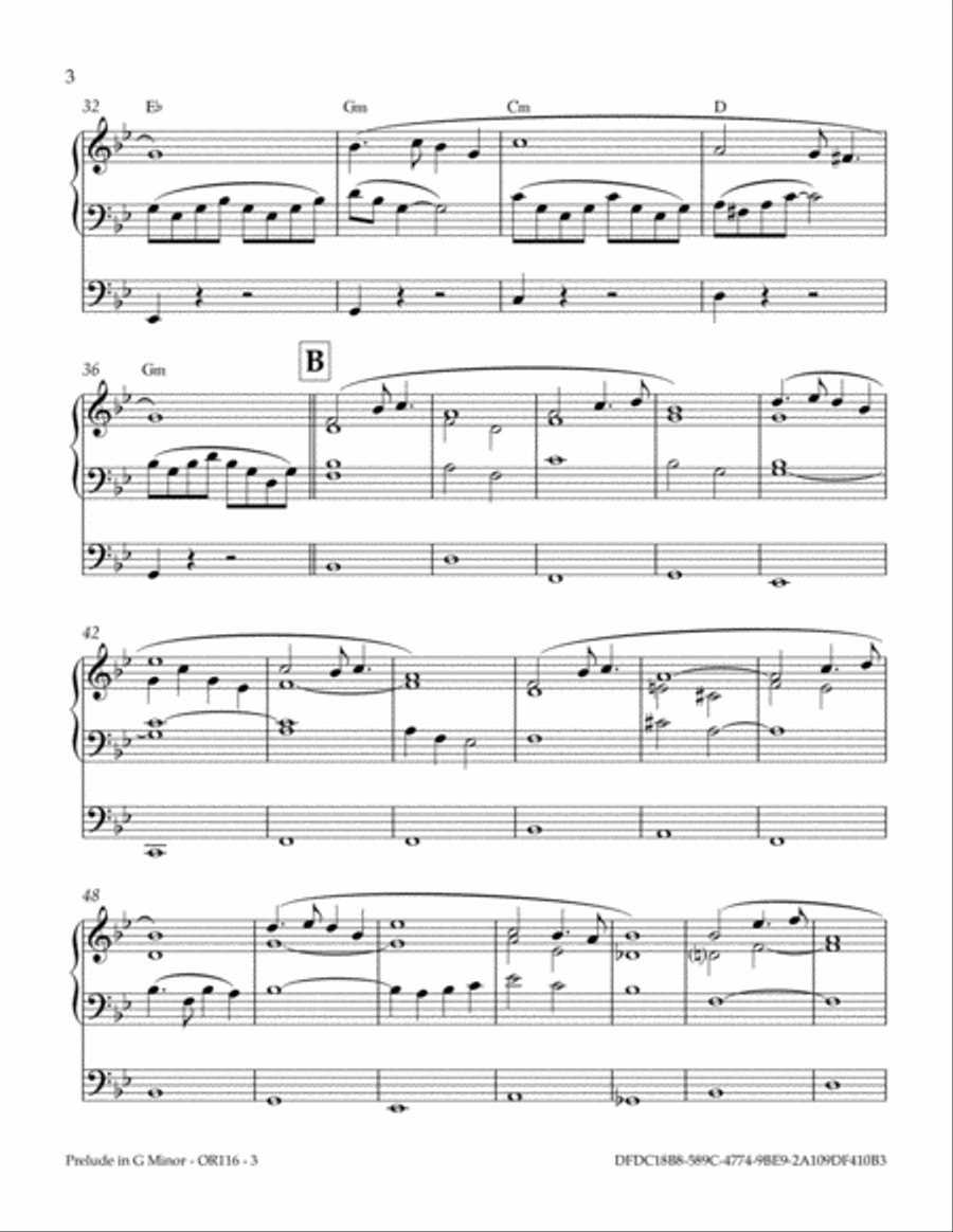 Prelude In G Minor Organ Solo scores gallery preview page 4