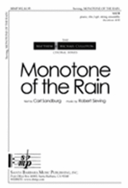 Monotone of the Rain - SATB Octavo image number null