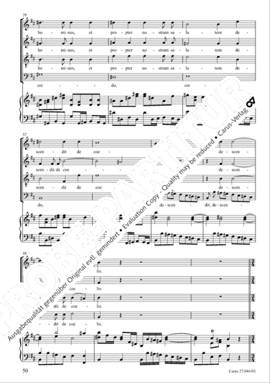Messa per il Santissimo Natale 4-Part scores gallery preview page 51