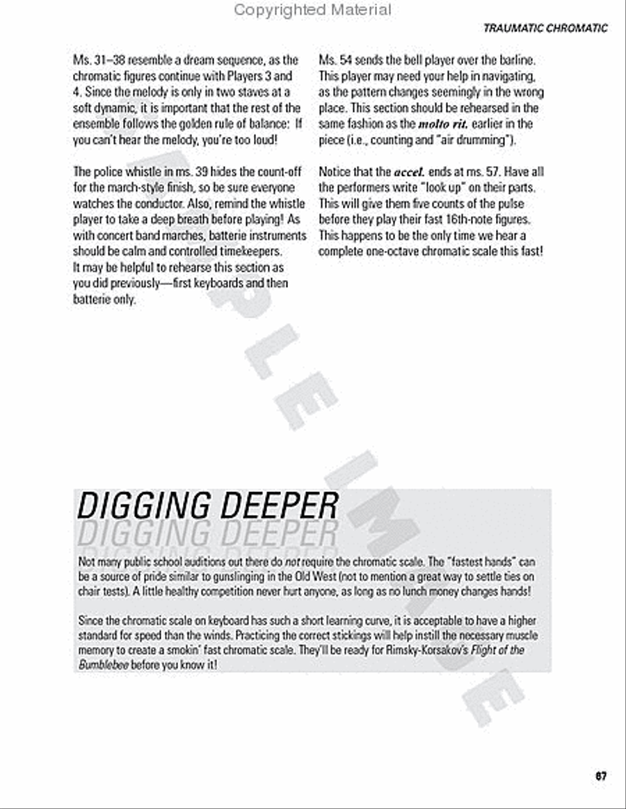 Beyond Basic Percussion Percussion scores gallery preview page 70