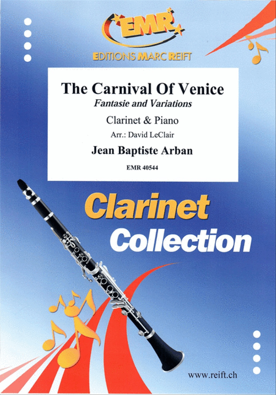 The Carnival Of Venice Clarinet Solo scores gallery preview page 1