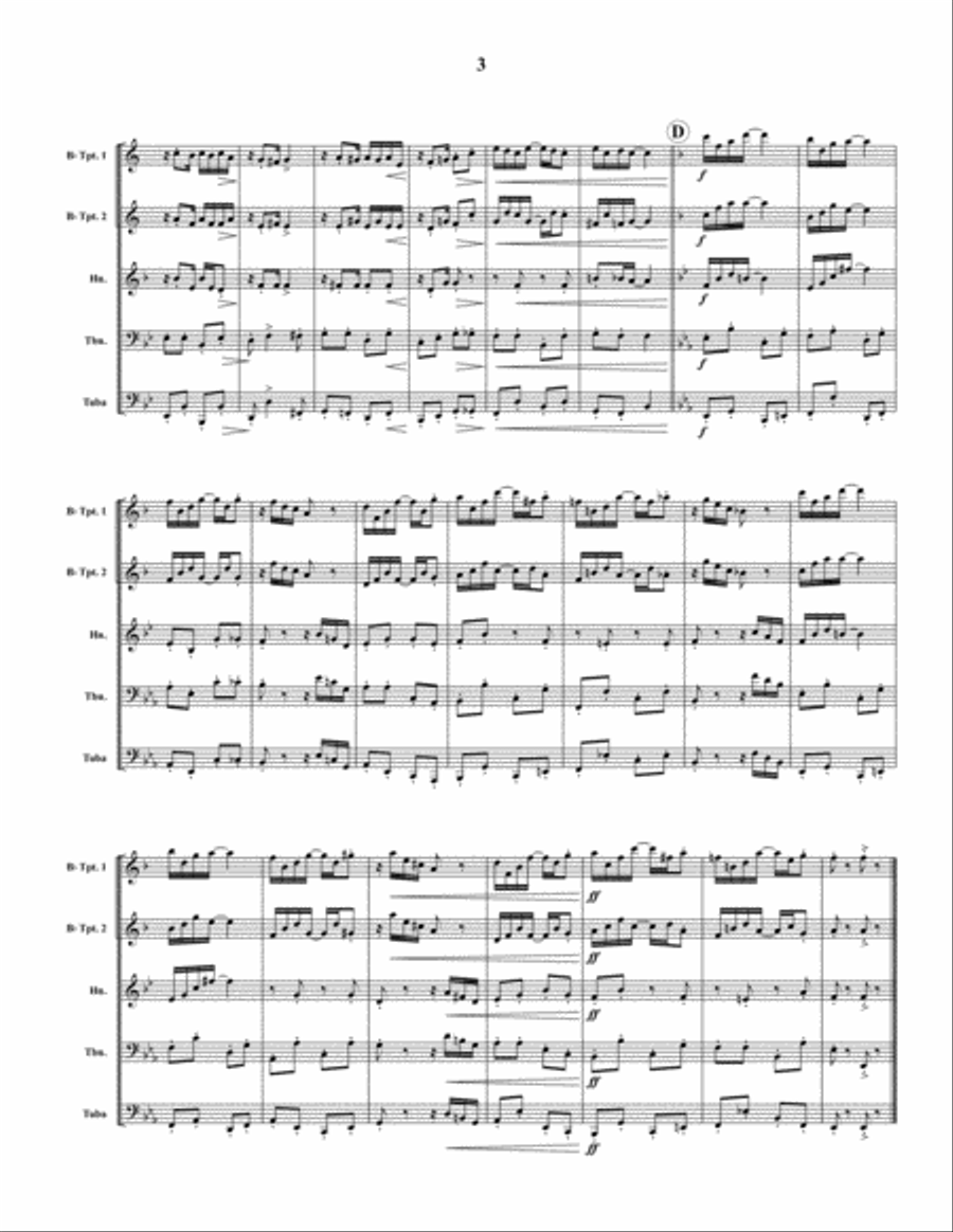 Boiled Egg Rag Brass Quintet scores gallery preview page 4