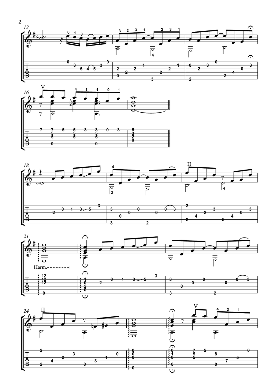 Samba Pa Ti Acoustic Guitar scores gallery preview page 2