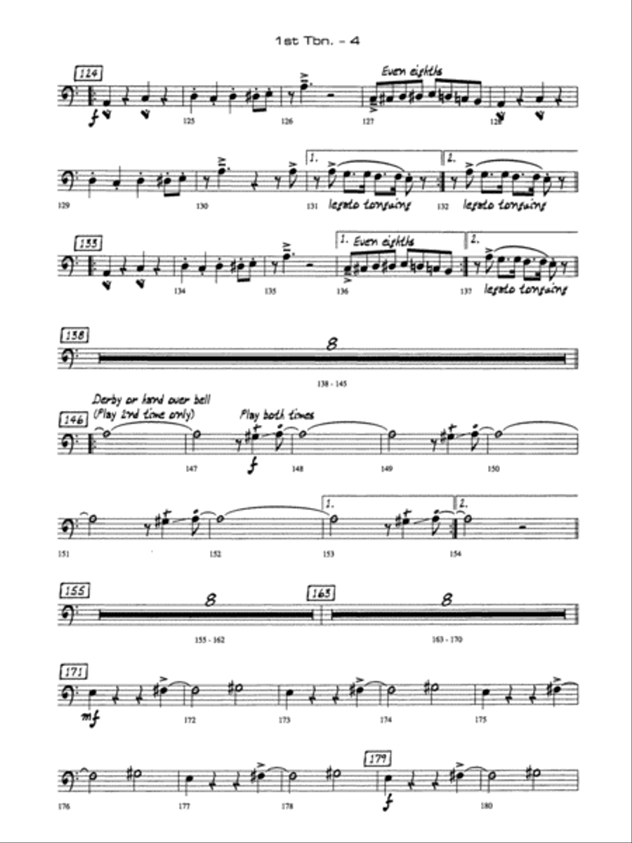 A Salute to Benny Goodman: 1st Trombone Jazz Ensemble scores gallery preview page 4