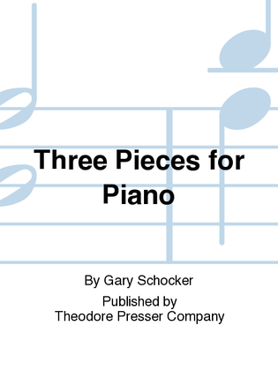 Book cover for Three Pieces for Piano