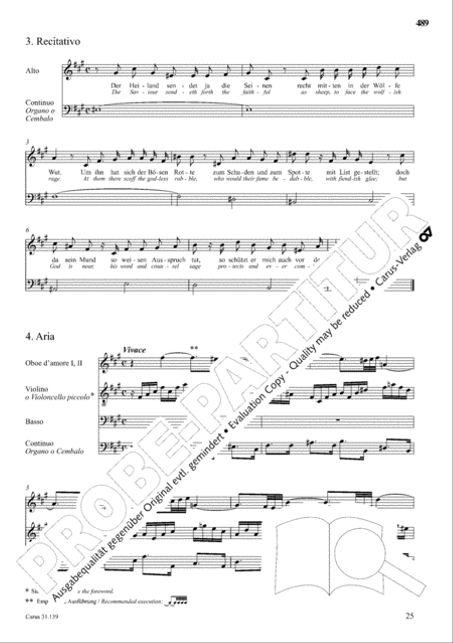 The Complete Sacred Vocal Works (Das geistliche Vokalwerk) Voice scores gallery preview page 490