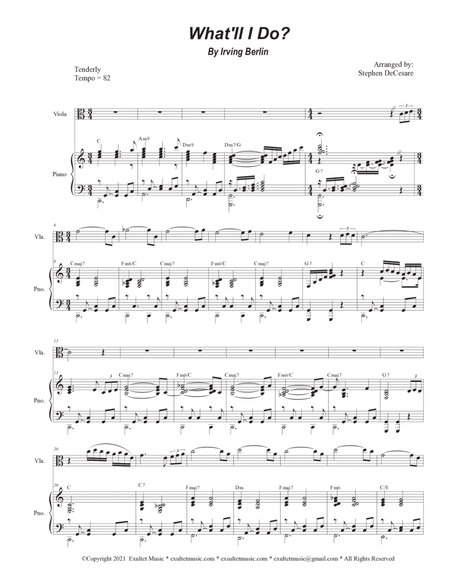 What'll I Do? (Viola solo and Piano) image number null