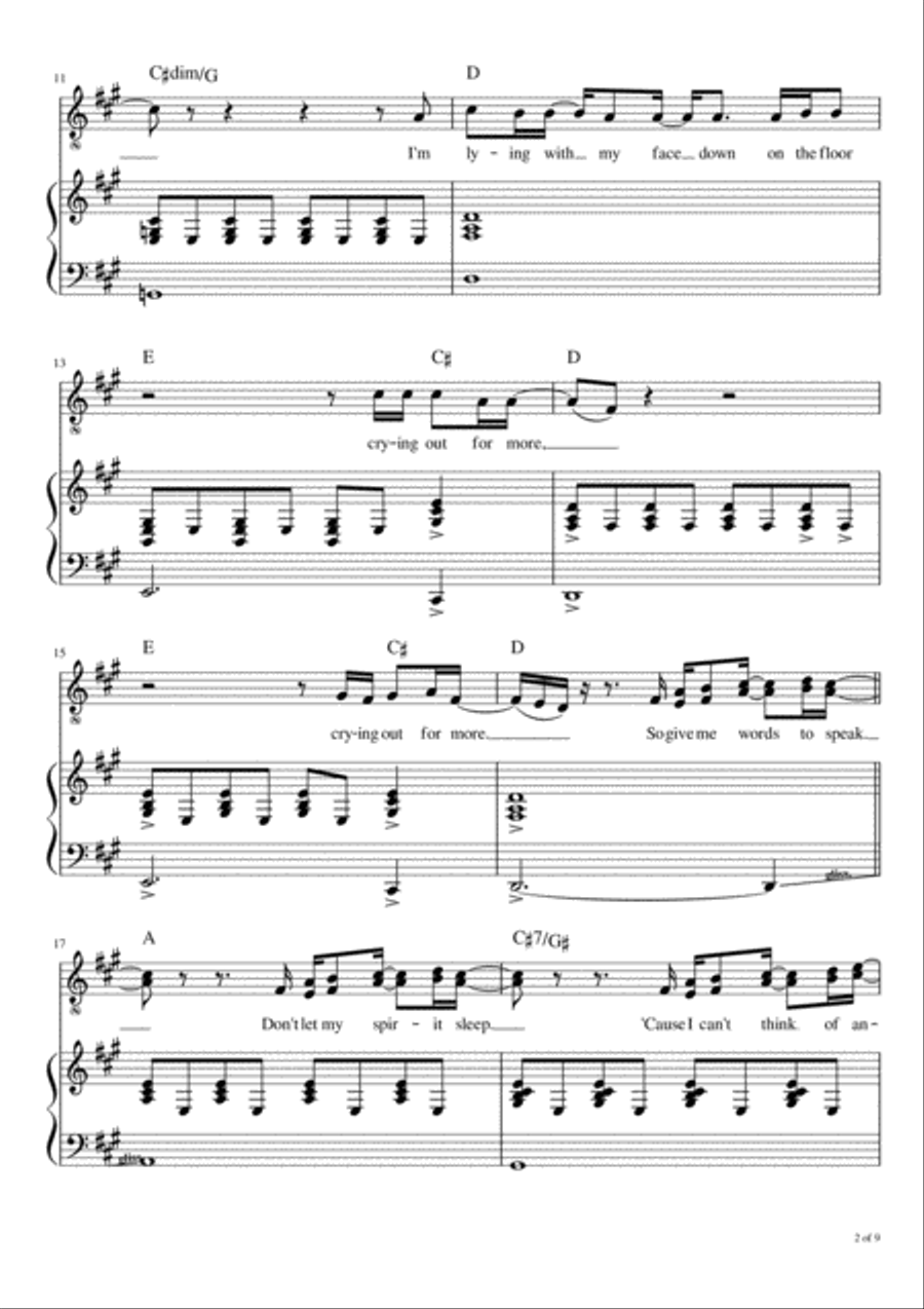 Give Me Words To Speak Voice scores gallery preview page 3