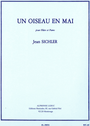 Book cover for Un Oiseau En Mai Pour Flute Et Piano