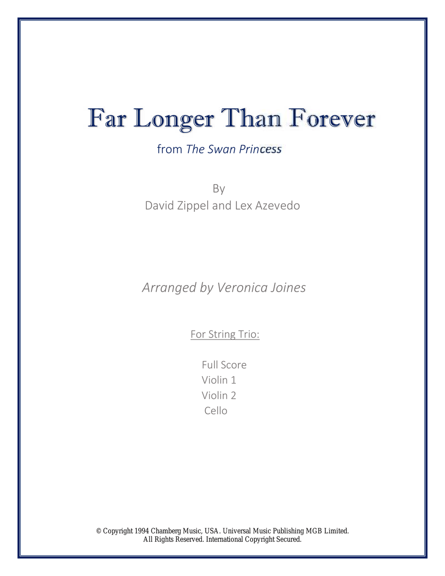 Far Longer Than Forever String Trio scores gallery preview page 1