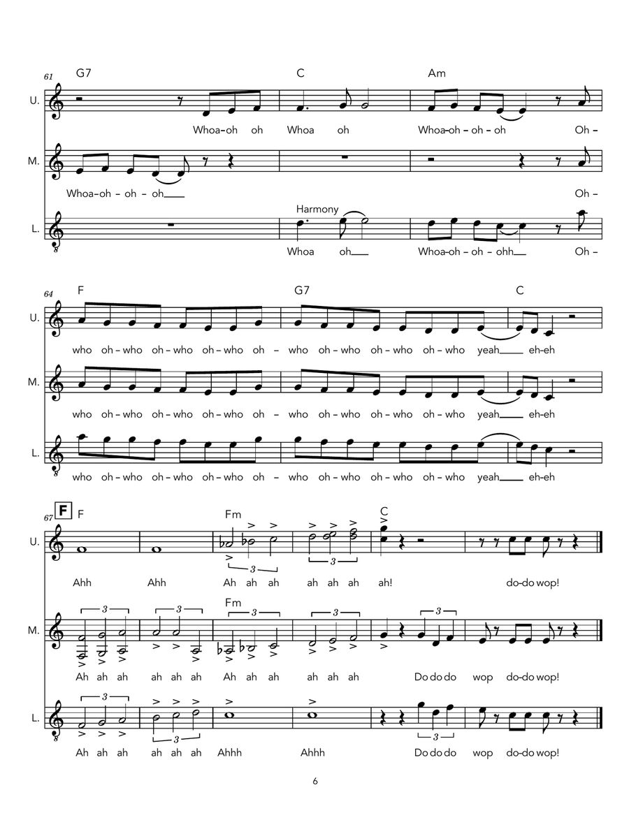 Those Magic Changes 3-Part scores gallery preview page 6