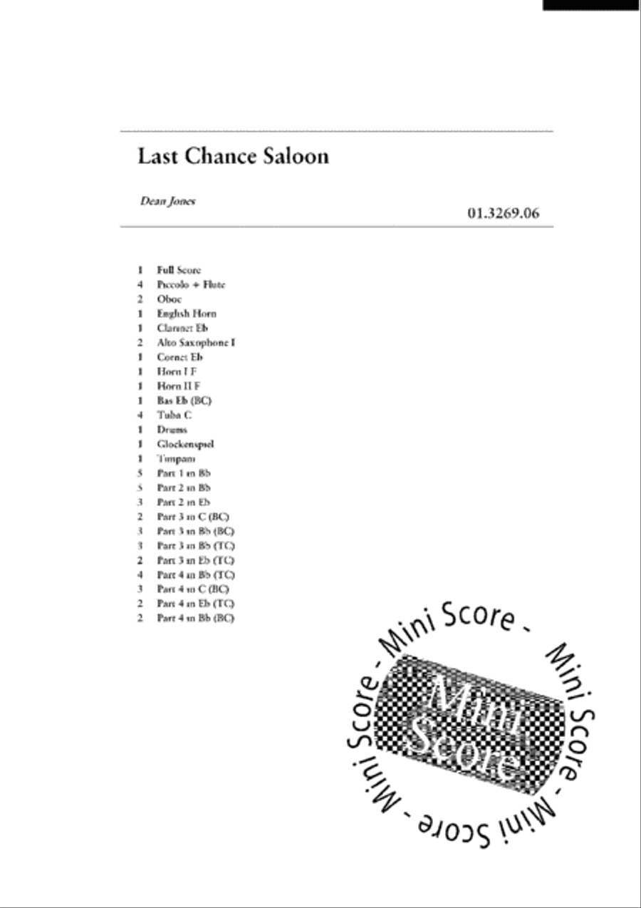 Last Chance Saloon Last Chance Saloon 4-Part scores gallery preview page 4