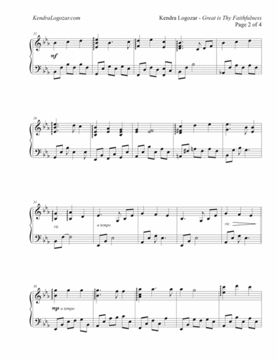 Great is Thy Faithfulness - Modern Hymn Arrangement image number null