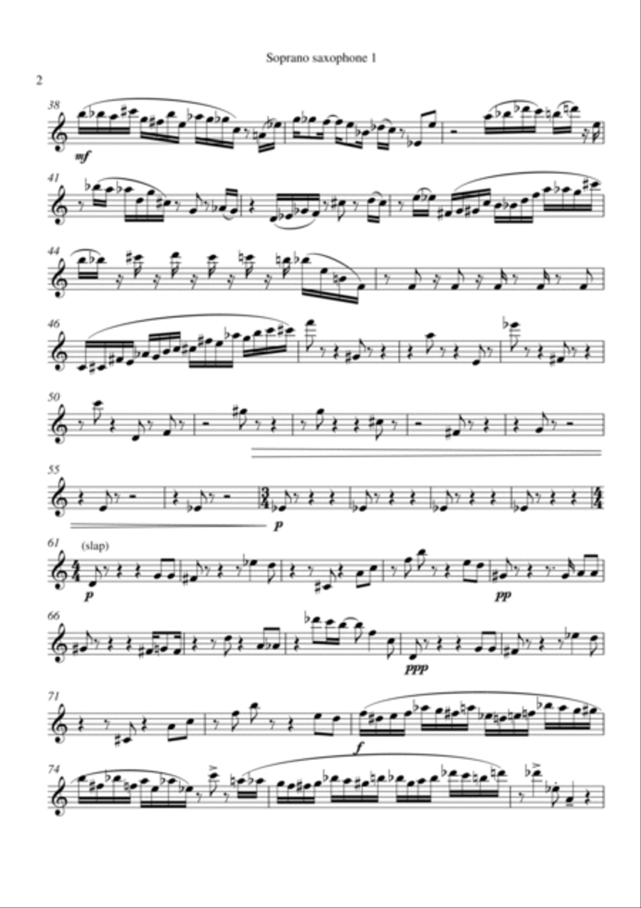 Saxissimo - parts Saxissimo - parts 4-Part scores gallery preview page 2