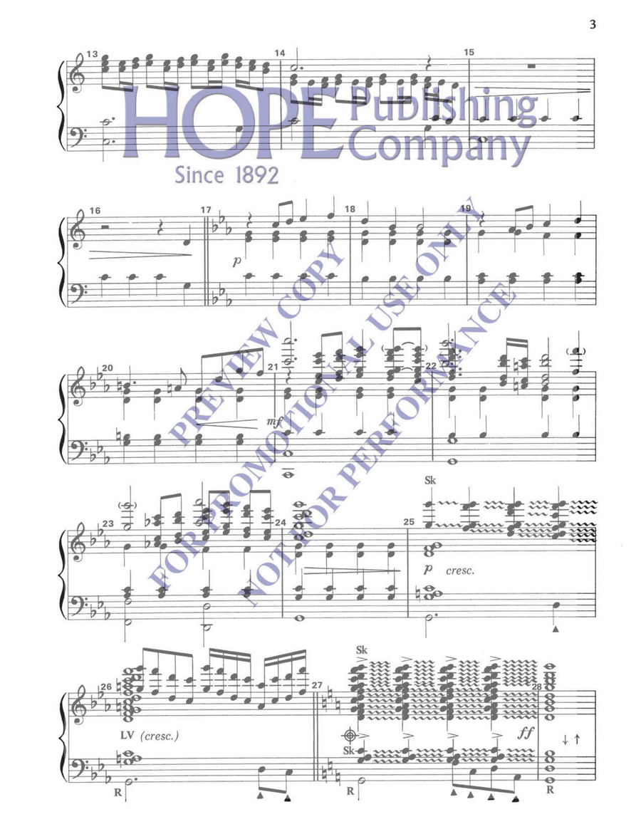 Festive Fanfare Festive Fanfare 5-Octaves scores gallery preview page 3