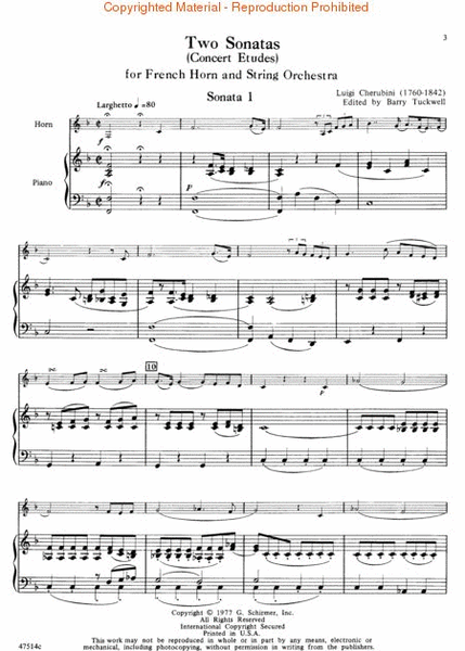 2 Sonatas for French Horn