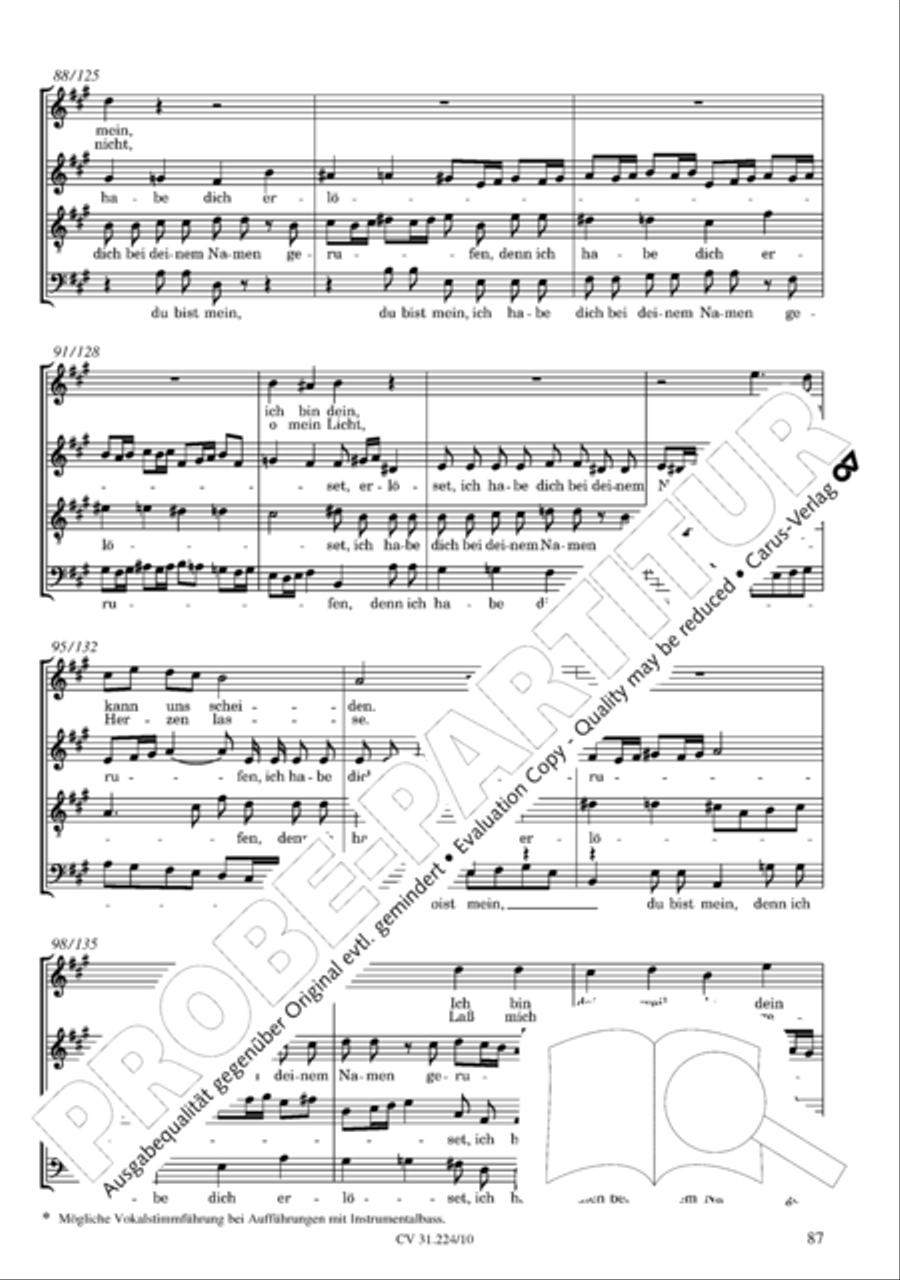 The complete motets (without Bc) Choir scores gallery preview page 94