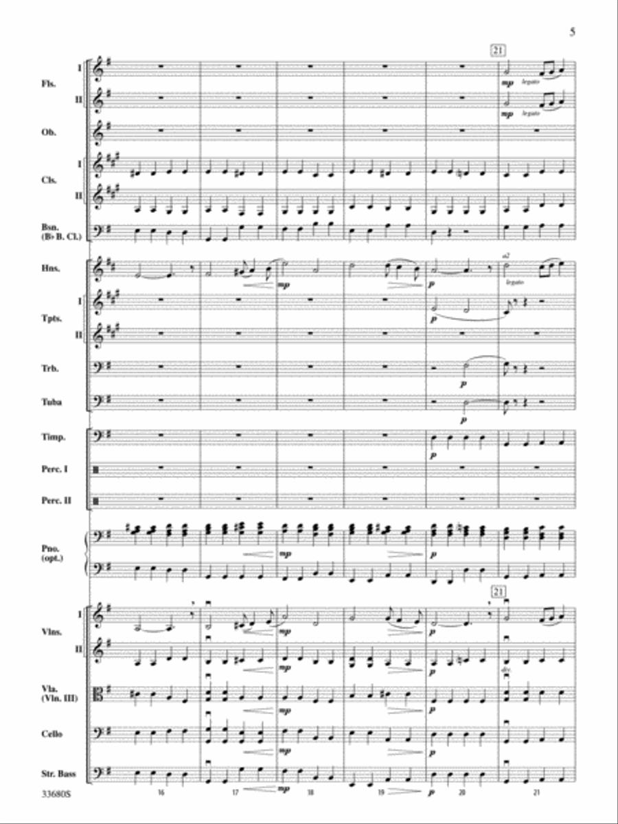 Pomp and Circumstance Full Orchestra scores gallery preview page 5