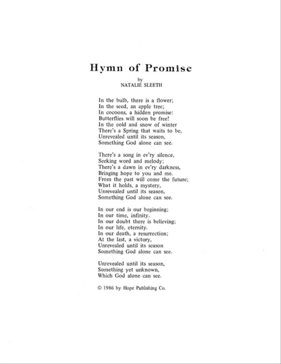 Hymn of Promise Hymn of Promise Choir scores gallery preview page 3