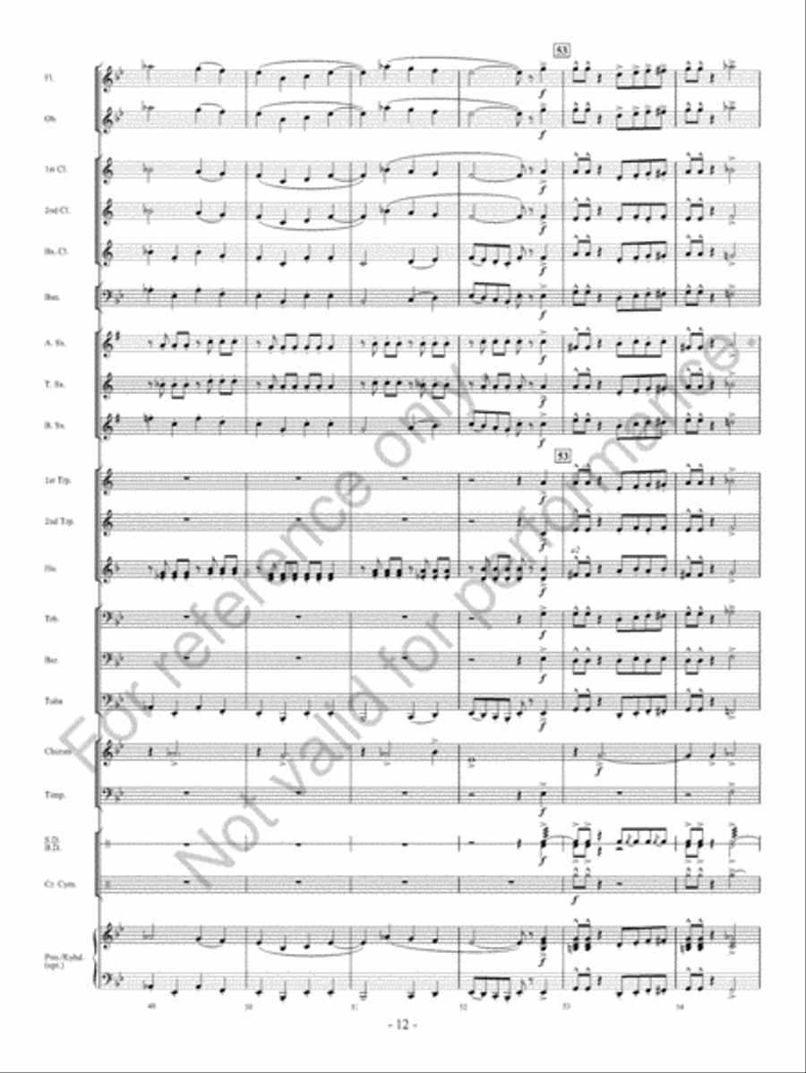 Chimes Of Freedom Chimes Of Freedom Concert Band scores gallery preview page 13