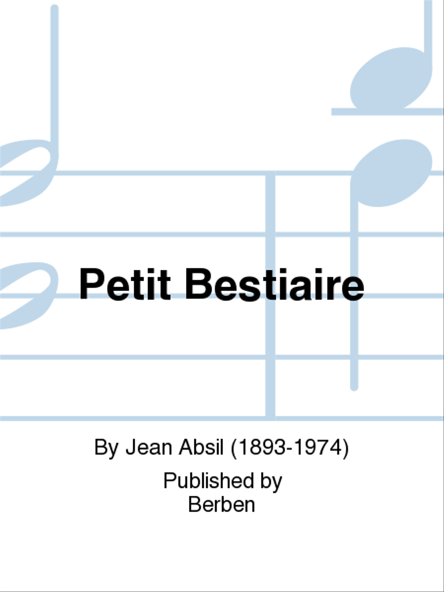 Petit Bestiaire School and Community scores gallery preview page 1