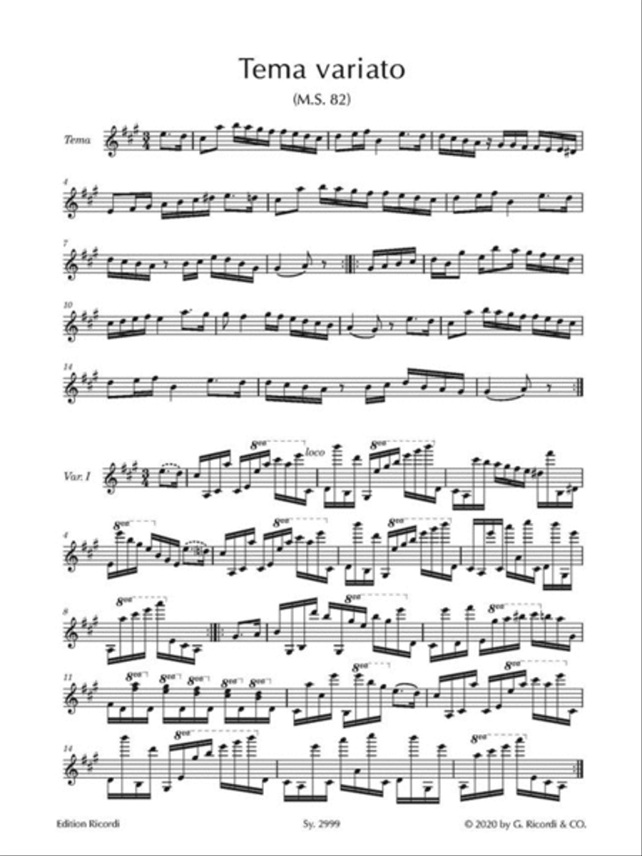 Werke für Violine solo- Works for Solo Violin