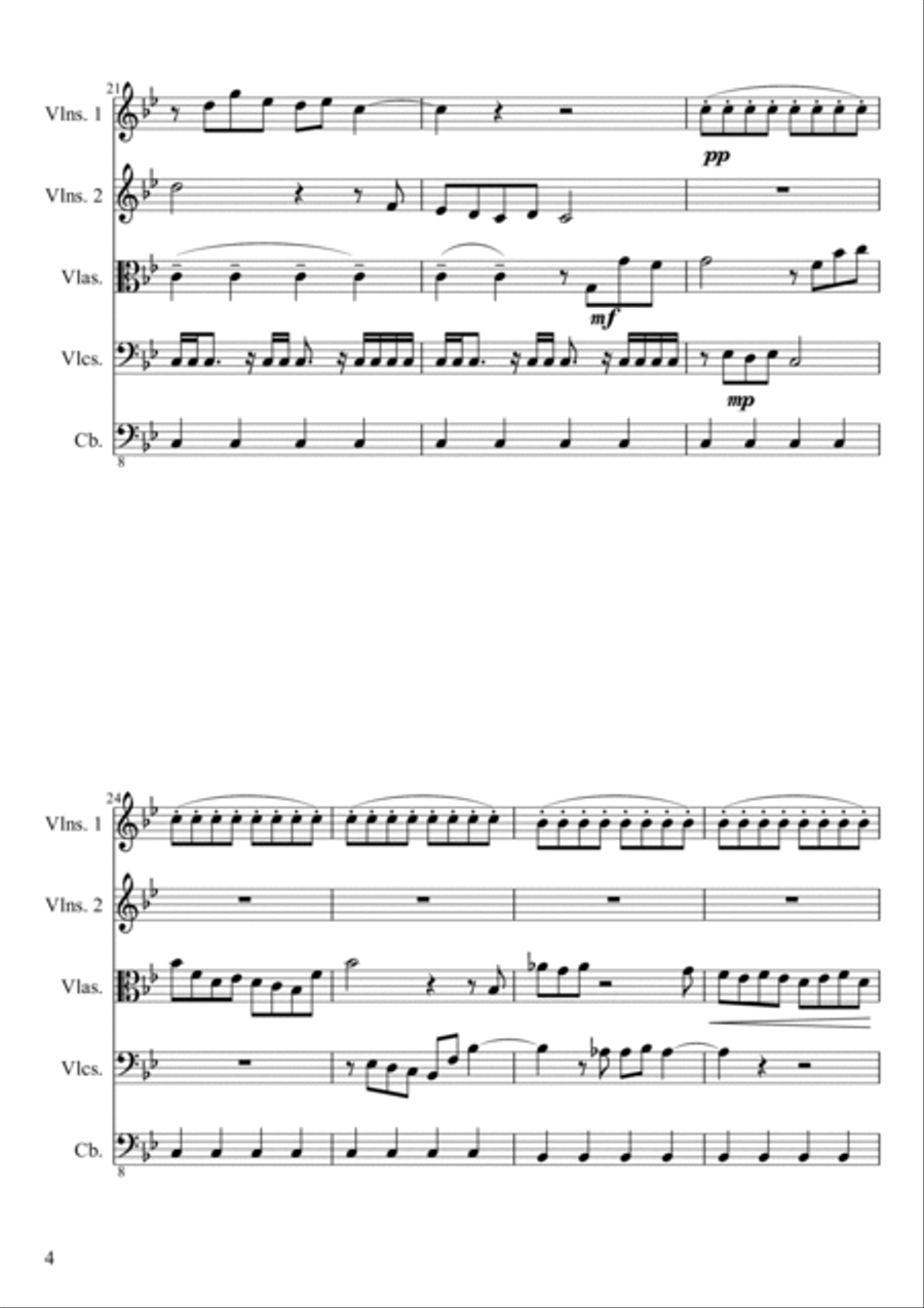 Capriccio Con Fuego Capriccio Con Fuego String Orchestra scores gallery preview page 5