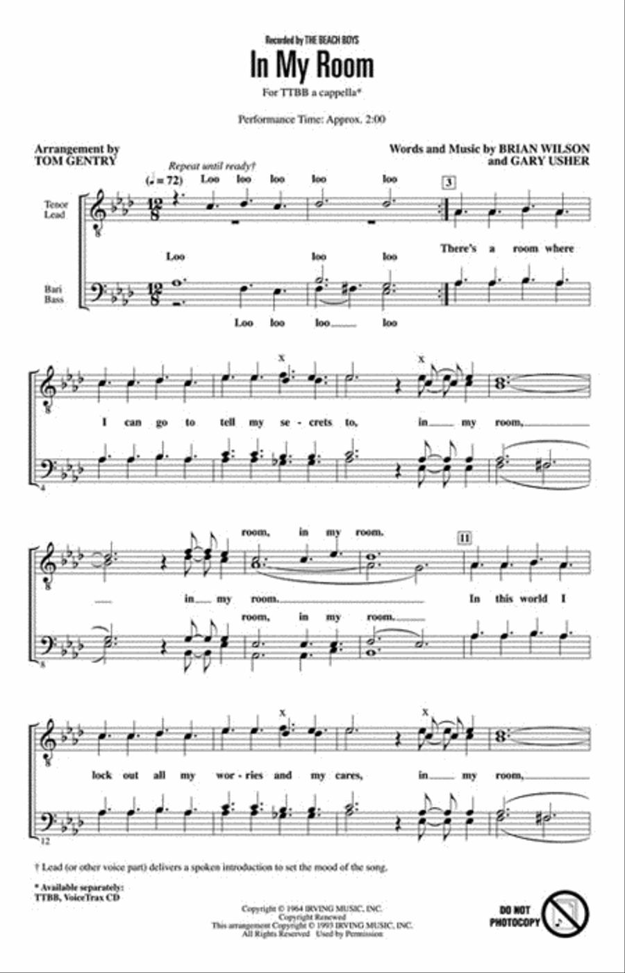 <br>Sheet music extract