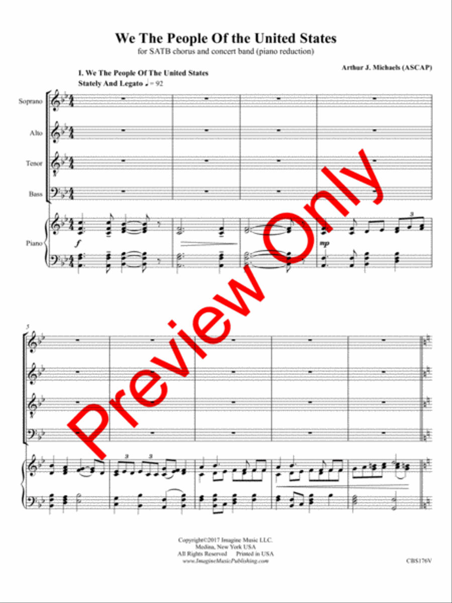 We the People of the United States 4-Part scores gallery preview page 4