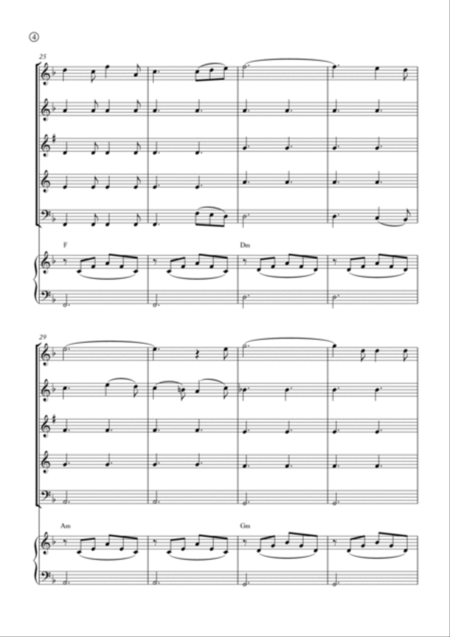 Oh Holy night Woodwind Quintet scores gallery preview page 4