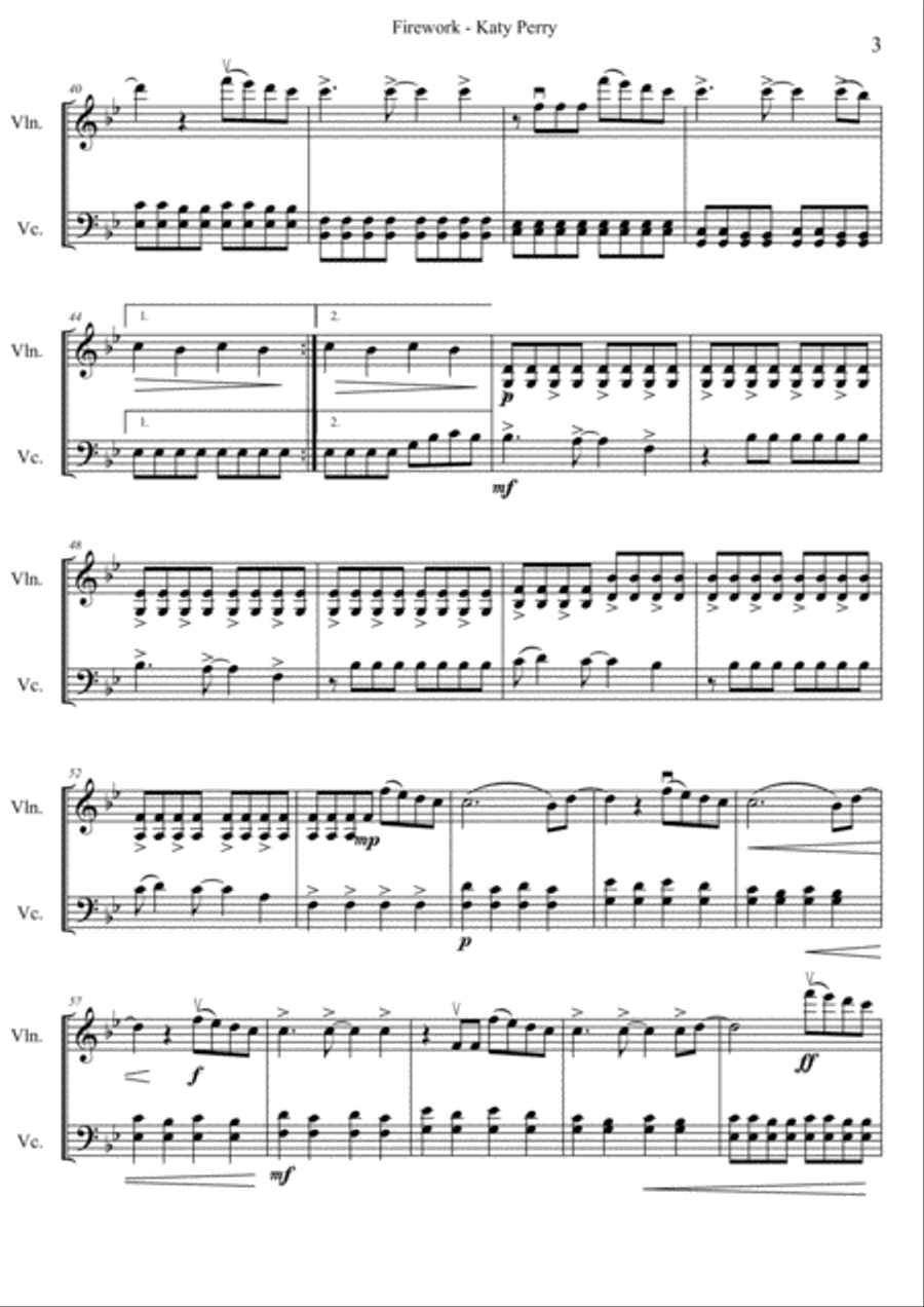 Firework Set of Parts scores gallery preview page 3