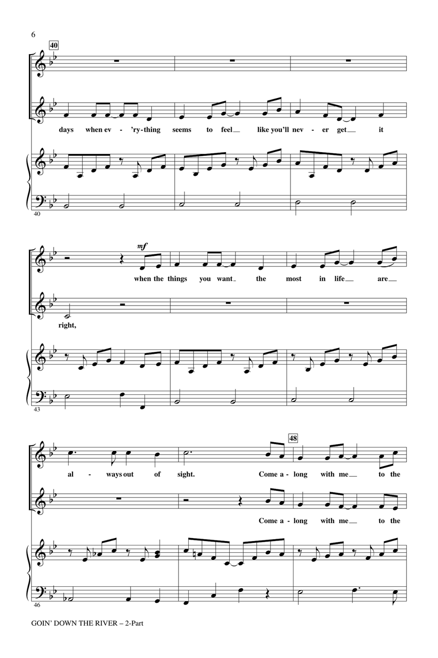 Goin' Down The River 2-Part scores gallery preview page 5