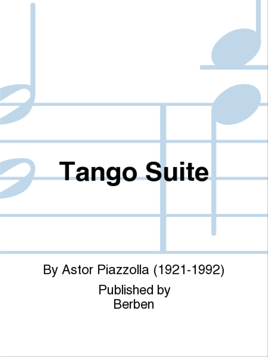 Tango Suite Saxophone Quartet scores gallery preview page 1