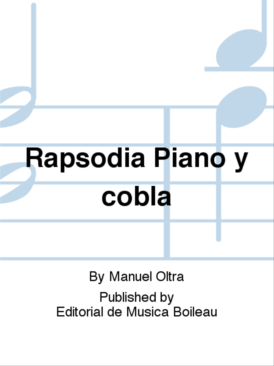 Rapsodia Piano y cobla Piano scores gallery preview page 1