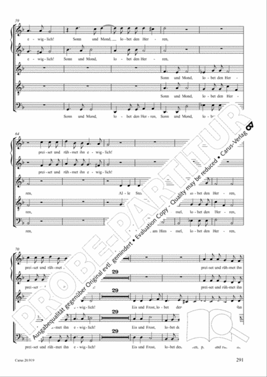 Opera varia I. Works with 1-7 parts (Complete edition, vol. 19) [Werke mit 1-7 obligaten Stimmen] Score scores gallery preview page 348