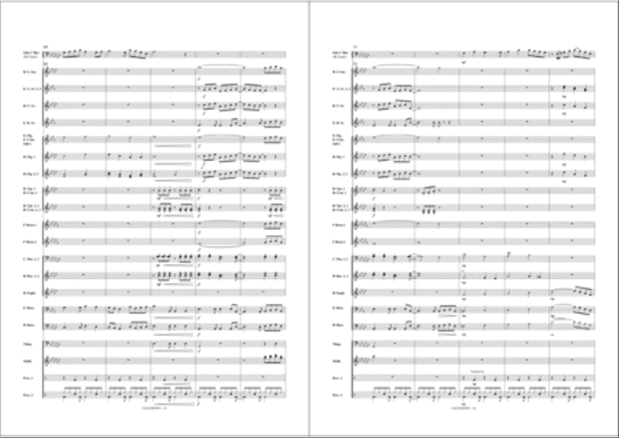 Facedown Fanfare Band scores gallery preview page 10