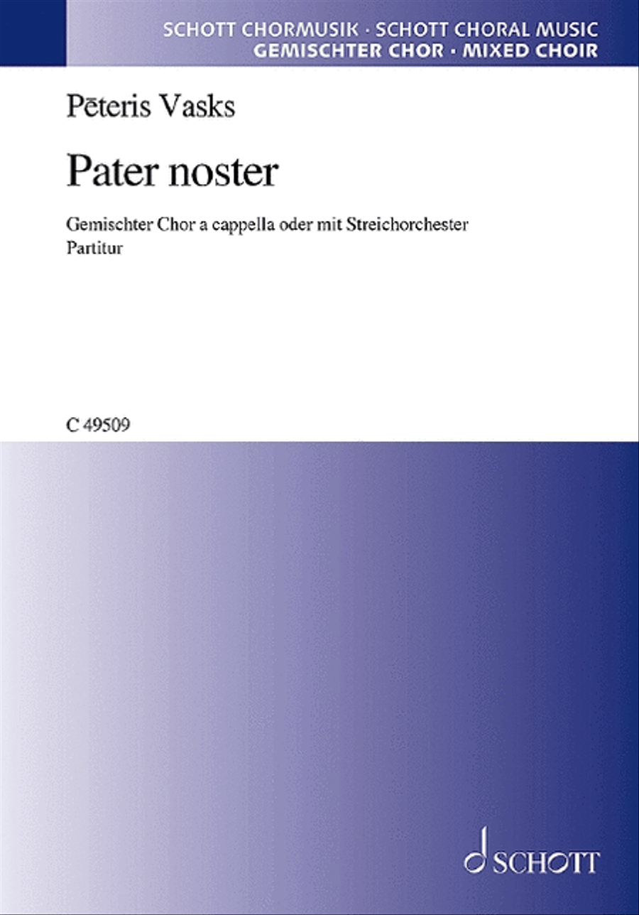 Pater noster Pater noster 4-Part scores gallery preview page 1