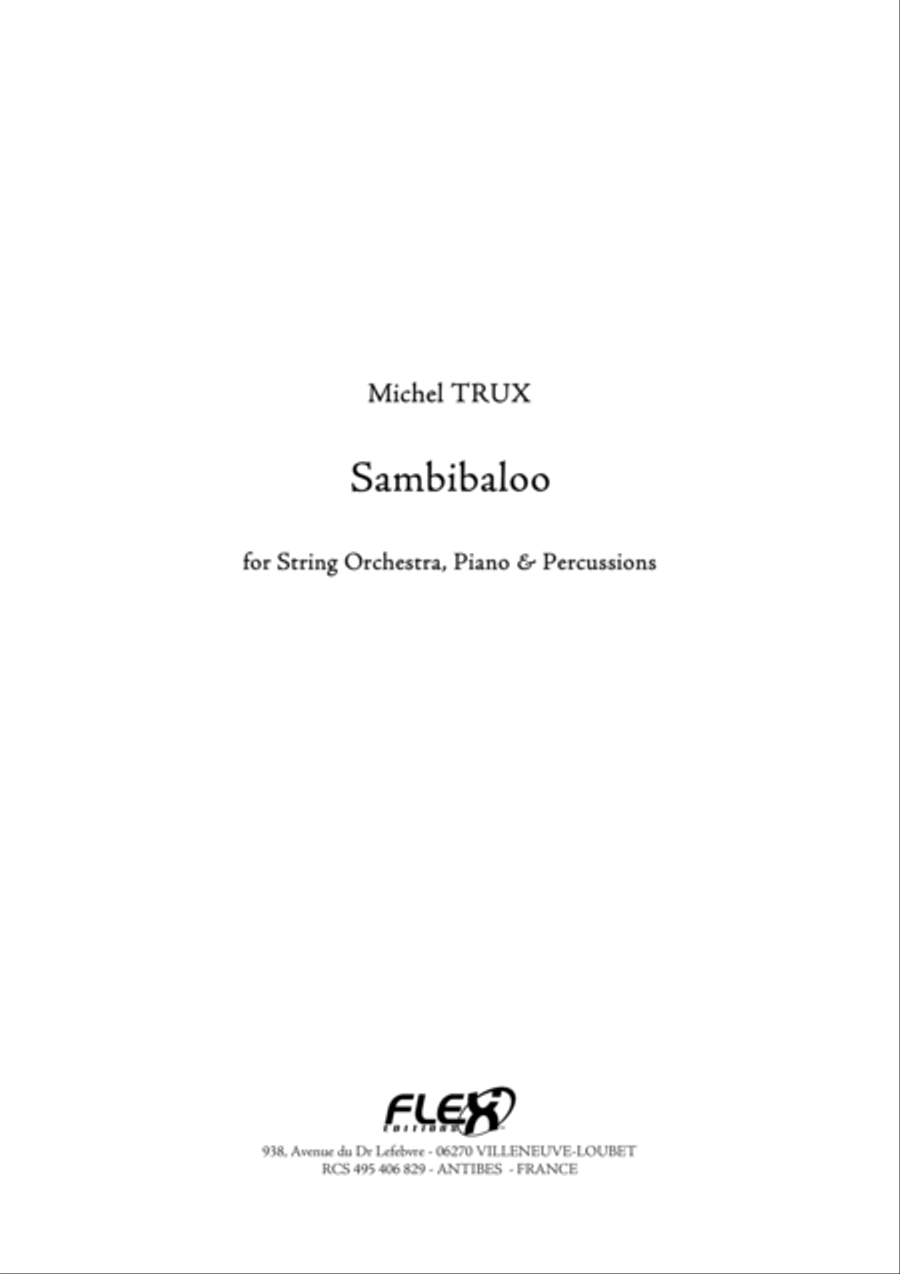 Sambibaloo String Orchestra scores gallery preview page 1