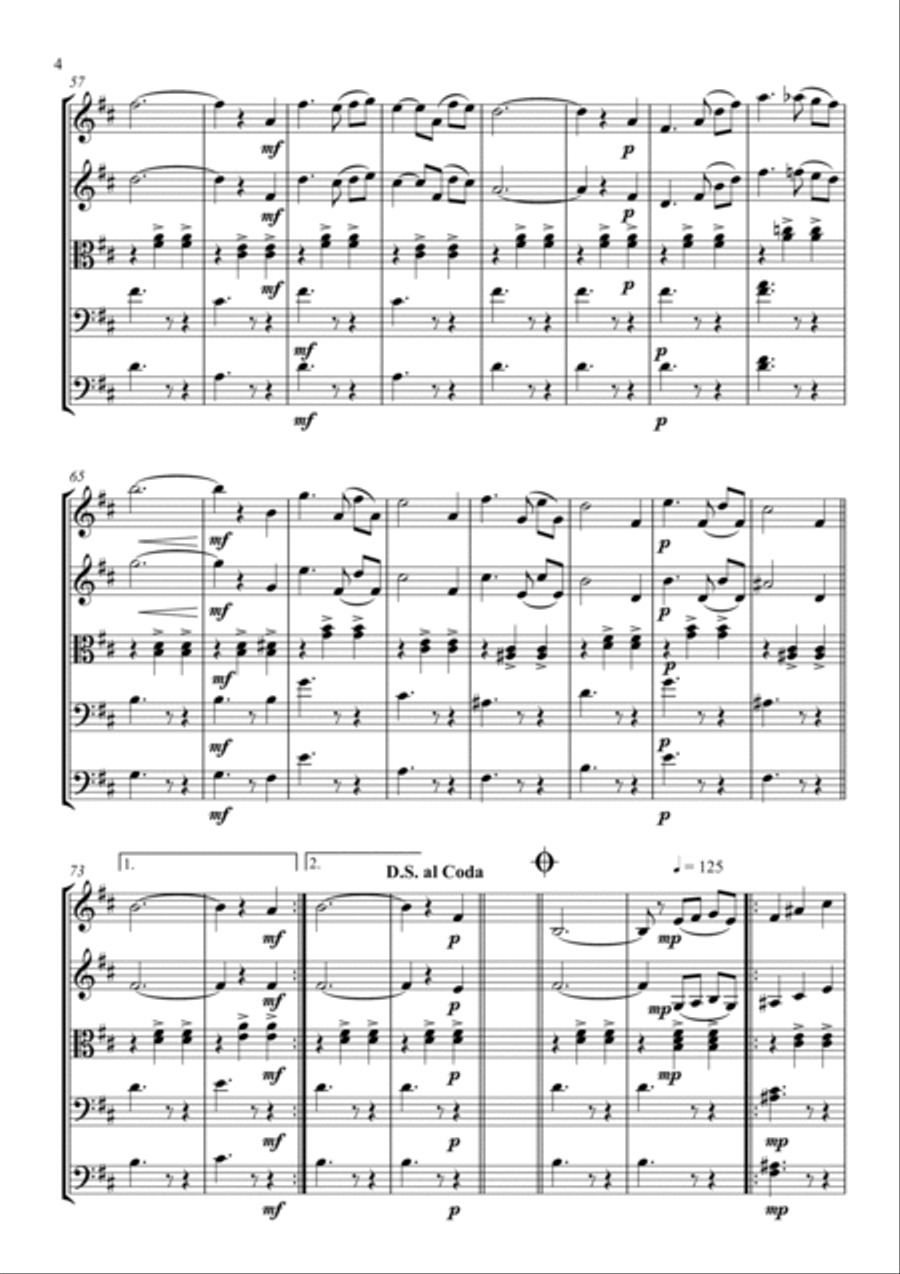 Valsa Simone Ribeiro Leite Cello scores gallery preview page 4