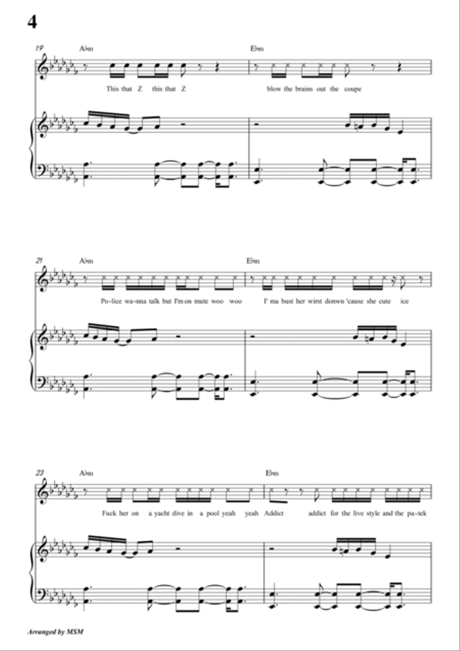 I'm Fine (feat. Travis Scott) Voice scores gallery preview page 6