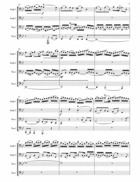 Bach - Prelude & Fugue in G Minor For Tuba Quartet – Cherry
