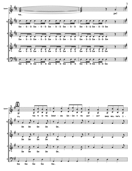 The Christmas Can-Can (as performed by Straight No Chaser) - SATB