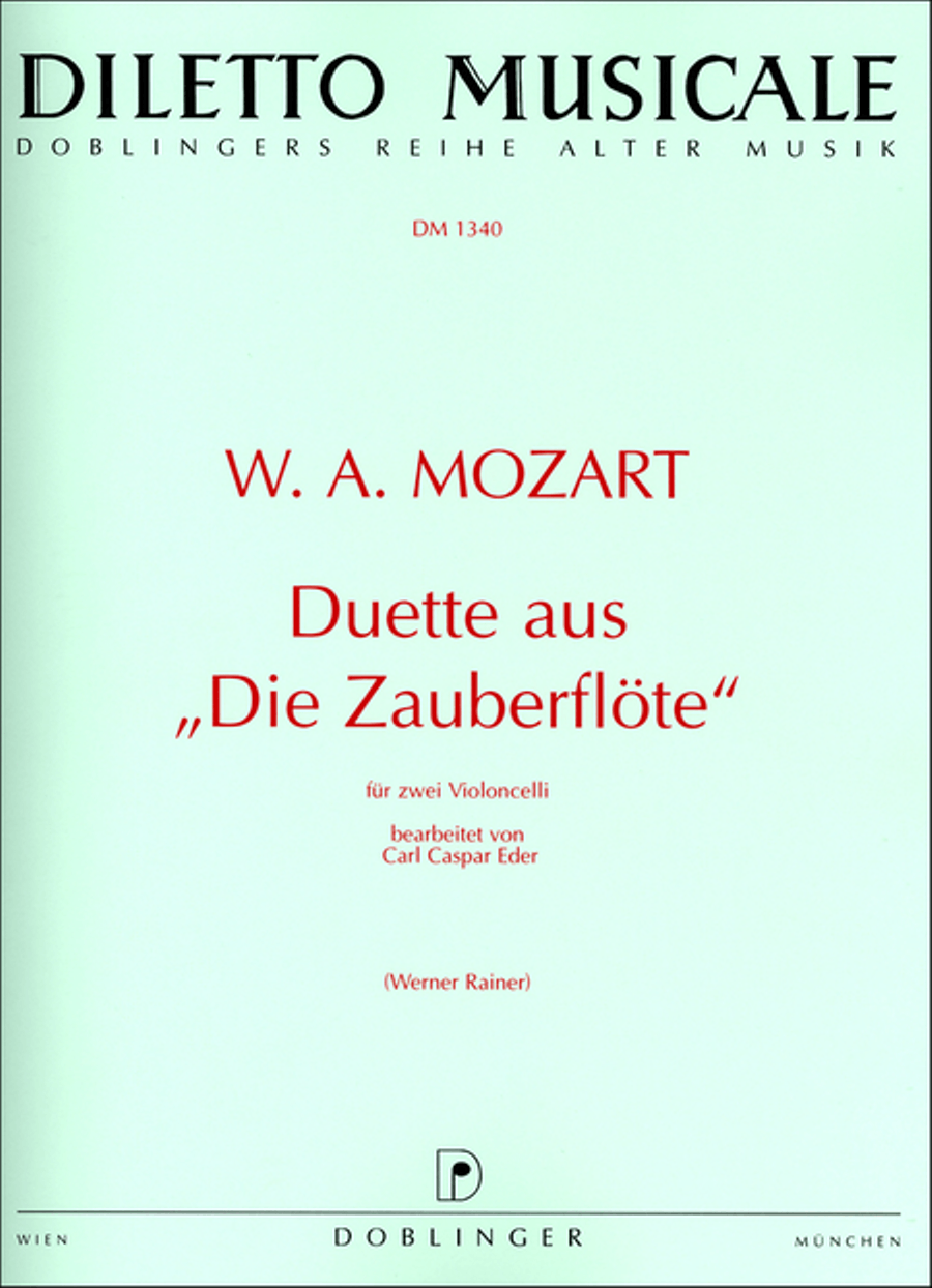 Duette aus Die Zauberflote Cello scores gallery preview page 1