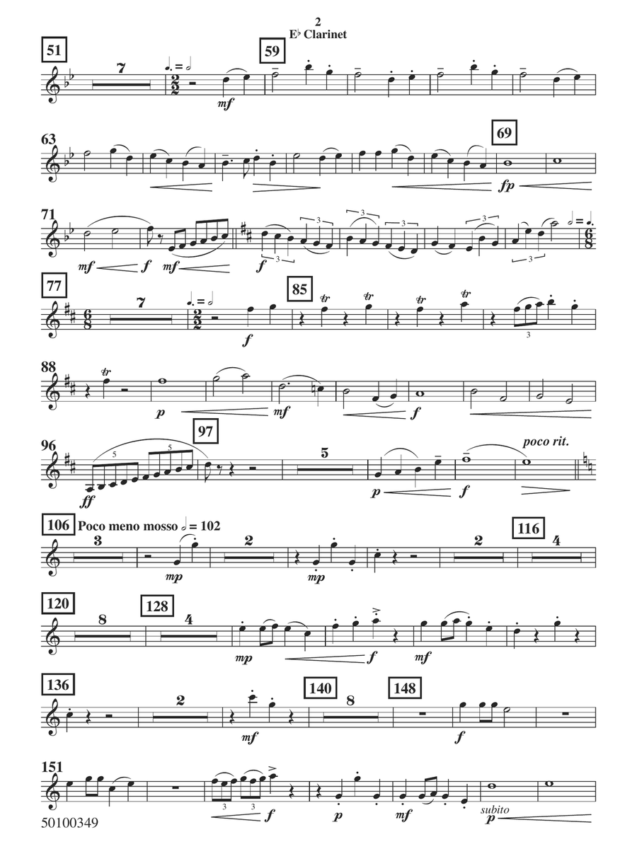 A Christmas Finale - Eb Clarinet Concert Band scores gallery preview page 2