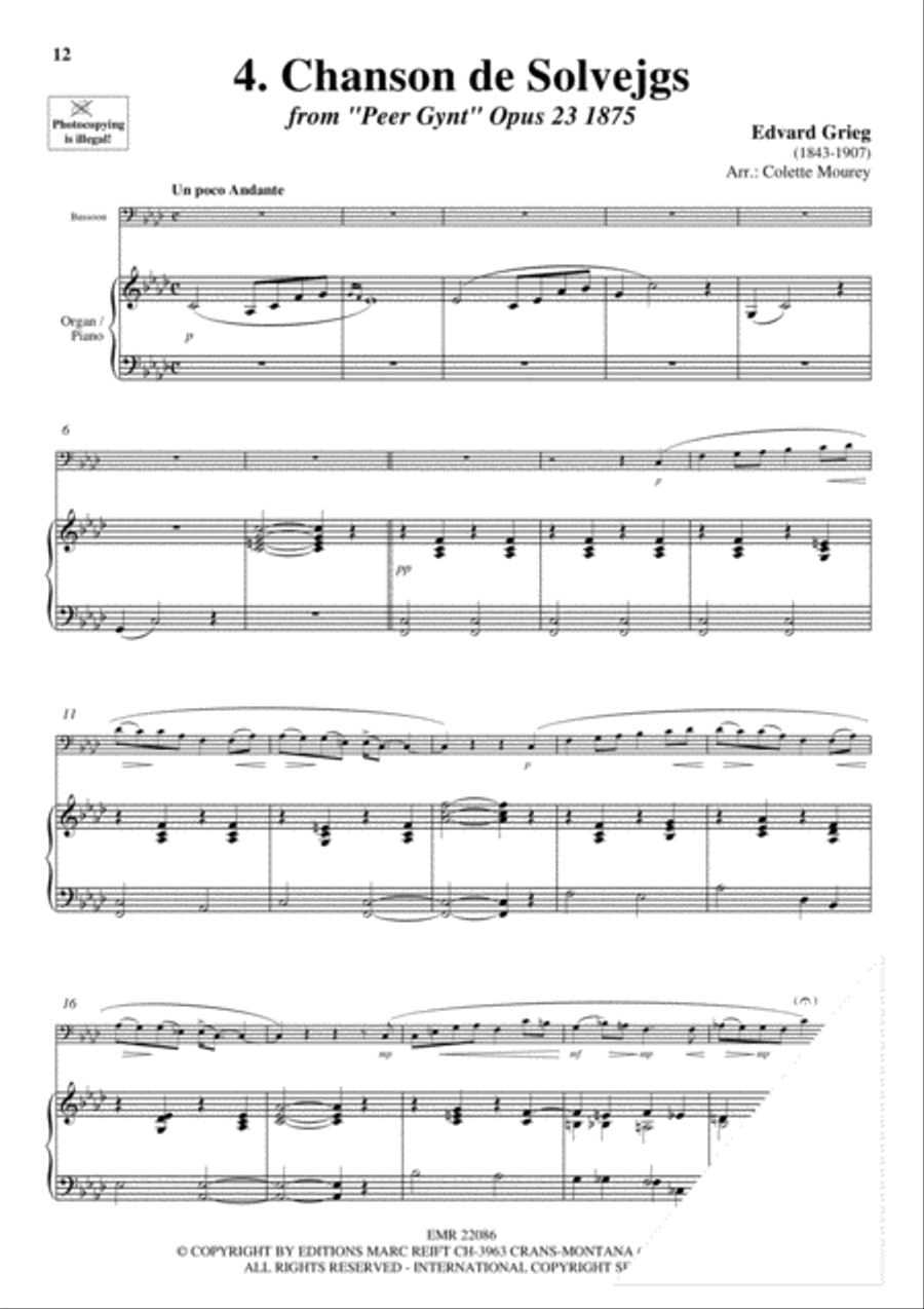 20 Greatest Meditations Bassoon Solo scores gallery preview page 6