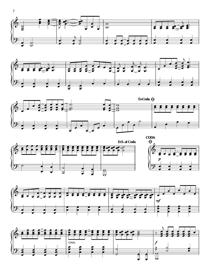 Our God Our God Piano Solo scores gallery preview page 2